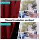 thumbnail image 4 of Juego de 2 cortinas térmicas Nicetown, color burdeos, opacas, 94 x 127 cm, 4 of 8