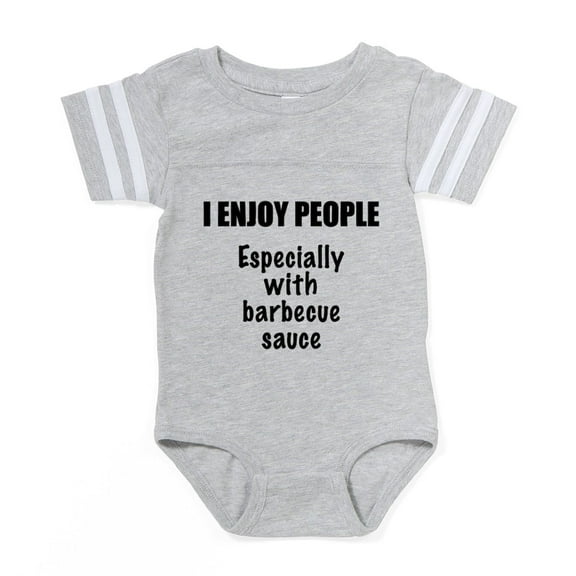 CafePress - I Enjoy People - Cute Infant Baby Football Bodysuit