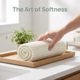 thumbnail image 7 of REGALWOVEN 100% Cotton Striped Hand Towels, Soft Absorbent Quick Drying Towel Sets for Home, Hotel, 14" x 32" Beige 4, 7 of 7