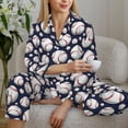 thumbnail image 6 of Naloa Cute Basebal Pajamas for Women Set, Womens Pajama Sets, Lounge Sets for Women, 2pjs for Women-XX-Large, 6 of 7