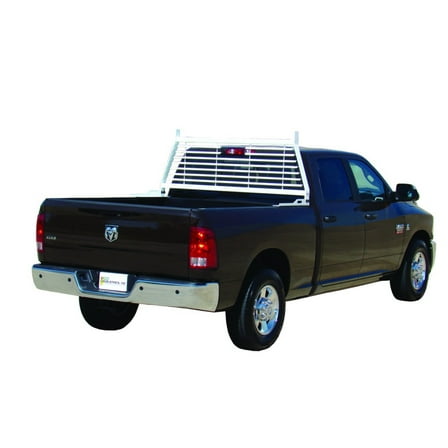 Go Industries 20755 Flat Iron Headache Rack - White