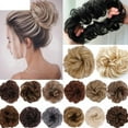 thumbnail image 5 of Janrevotw Messy Bun Hair Piece Wavy Curly Hair Bun Hair Extensions Synthetic Messy Bun Hair Piece For Women Girls, 5 of 9