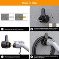 thumbnail image 5 of Soporte de cargador EV para conector de carga j1772, organizador de cables de coche eléctrico, funda/adaptador de conector de pared portátil, 5 of 5