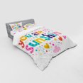 thumbnail image 2 of Ambesonne Cartoon Bedding Set 4 Pcs, Happy Sun Heart, Queen, Multicolor, 2 of 2