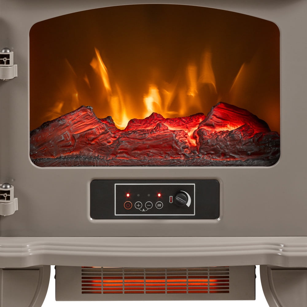 Duraflame 1,000 sq ft Infrared Quartz Electric Fireplace Stove Heater, Cream