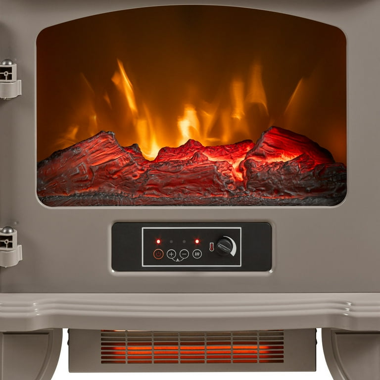 Duraflame® Infrared Quartz Electric Fireplace Stove Heater, Cream -  Walmart.com