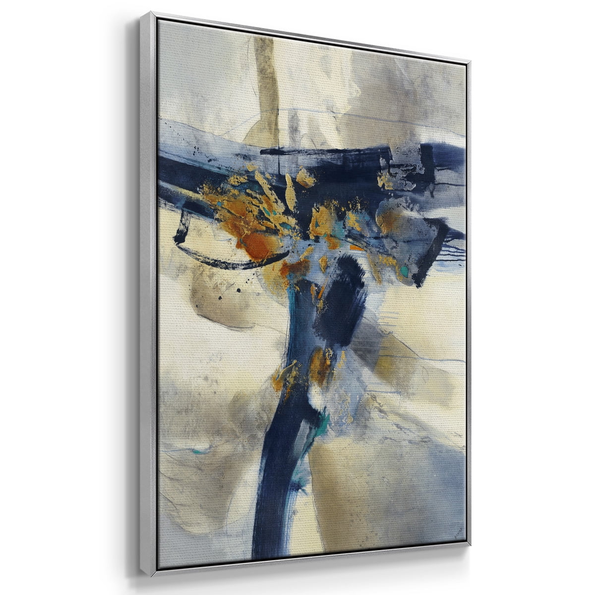 Blast Framed Premium Gallery Wrapped Canvas - Ready to Hang - 17 x 25 - Silver Floating Frame