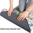 thumbnail image 3 of Colorful Cartoon Dinosaurs Landscape Pattern Hot Yoga Mat Towel Non Slip for Hot Yoga - Quick-Drying Yoga Mat Cover with 4 Corner Pockets with Travel Bag - Hot Yoga Towel Non Slip 70"x26", 3 of 6