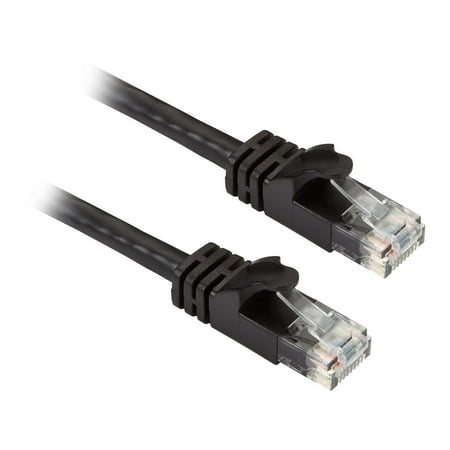 UPC: 0822088134411 | BLACK BOX CAT6APC-010-BK CAT6A 500-MHZ SLIMLINE MOLDED SNAGLESS STRANDED ETHERNET PATCH CABLE – UNSHIELDE
