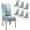 Marble Blue, variant on Baroque Floral Dining Chair Covers Set of 4,Stretch Parsons Chair Slipcovers Universal Removable Washable Chair Seat Covers Protector for Dining Room,Kitchen,Hoteland Party