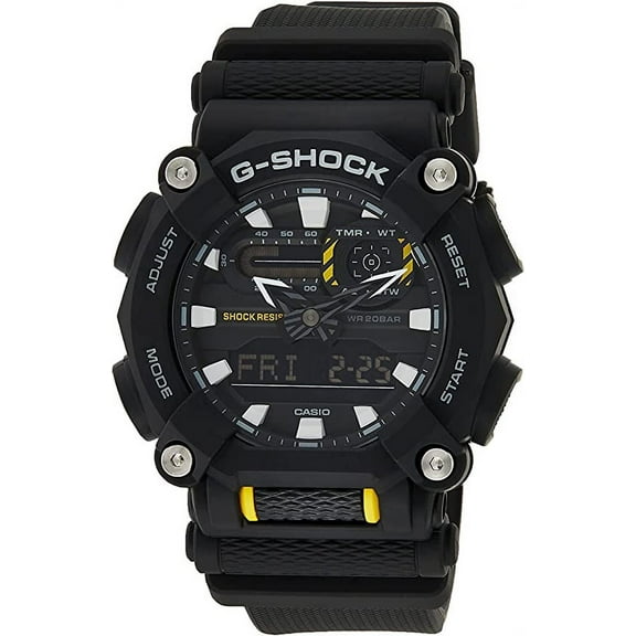 Casio GA900-1A Men's G-Shock Black Analog Digital Dial Strap Watch