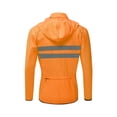 thumbnail image 2 of Aoanydony Cycling Jacket Cycling Coat Hooded Windbreaker Windproof Vest Waterproof Clothing Motorcycles Lady Long Sleeve Male Riding Orange L/EUR M, 2 of 6