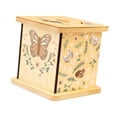 thumbnail image 4 of Alcancía de madera cuadrada, colección de alcancías, contenedor de regalo, estuche organizador para Mariposa, 4 of 9