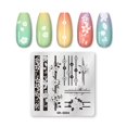 thumbnail image 2 of Valentine's Day Stamping Plate Heart Pattern Nail Art Board Template Stainless Steel Nail Design Printing Stencil Image Plate, 2 of 5