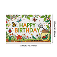 thumbnail image 2 of Colorful Bug Themed Happy Birthday Banner Background Backdrop Party Supplies for Photography Props Kids Birthday Party Decorations Outdoor Celebrations Indoor Decor Events, 2 of 7