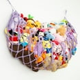 thumbnail image 3 of Stuffed Animal Net or Hammock for Flat Wall Mounted Handmade Macrame Toy Display Hanging Plush Toy Net for Stuff Animal Storage, 3 of 6