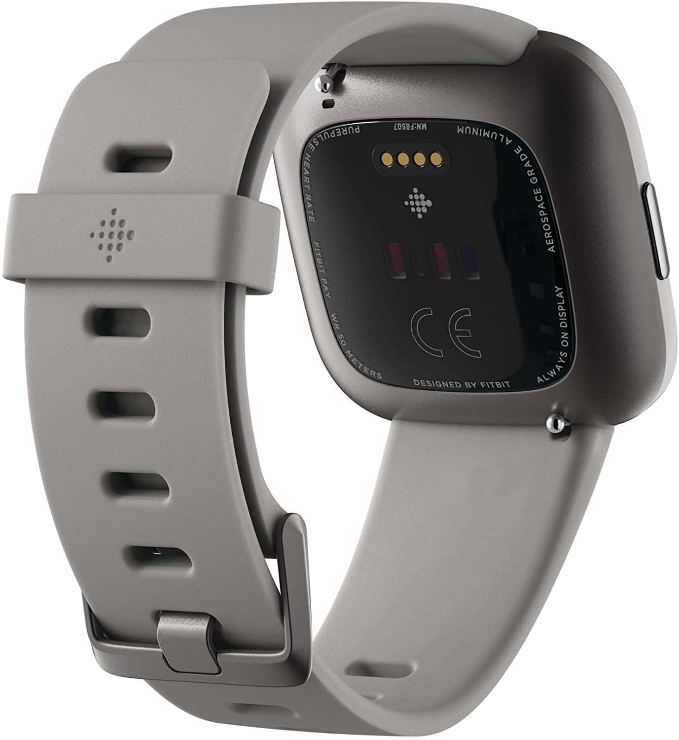 Restored Fitbit Versa 2 Health & Fitness Smartwatch Stone / Mist Gray Aluminum (Refurbished)