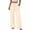 *Beige, variant on ClodeEU Women's Elastic Waist Wide Leg Pants,Casual Loose Fit Lounge Trousers with Pockets Beige,Women's Plus L