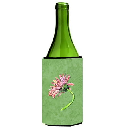 

Gerber Daisy Pink Wine bottle sleeve Hugger - 24 oz.