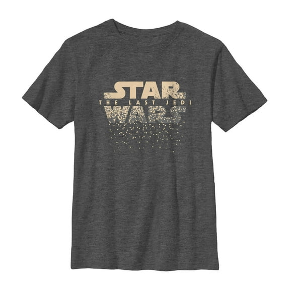 Boy's Star Wars The Last Jedi Lights  Graphic Tee Charcoal Heather Small