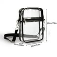 thumbnail image 4 of ibiyuan Clear Bag for Stadium Events - Clear Crossbody Bag Stadium Approved Small Mini Clear Purse, Womens Handle Handbags for Sports Concerts, 4 of 9