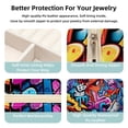 thumbnail image 3 of Graffiti Travel Portable Square Jewelry Stand with Box, Display, and Bracelet Holder - Ideal for Rings, Earrings, Necklaces, and More - Suitable for Girls and Women, 3 of 6