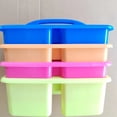 thumbnail image 2 of Cesta de plástico para escritorio, caja de almacenamiento portátil con combinaciones, material hecho a mano para niños, herramientas, cesta de papelería, 2 of 5