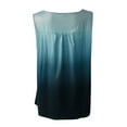 thumbnail image 6 of JINMGG Womens Tops Clearacne Women O-Neck Short Sleeve Gradient Strappy Shoulder T-Shirt Tops Blouses Vest, 6 of 7
