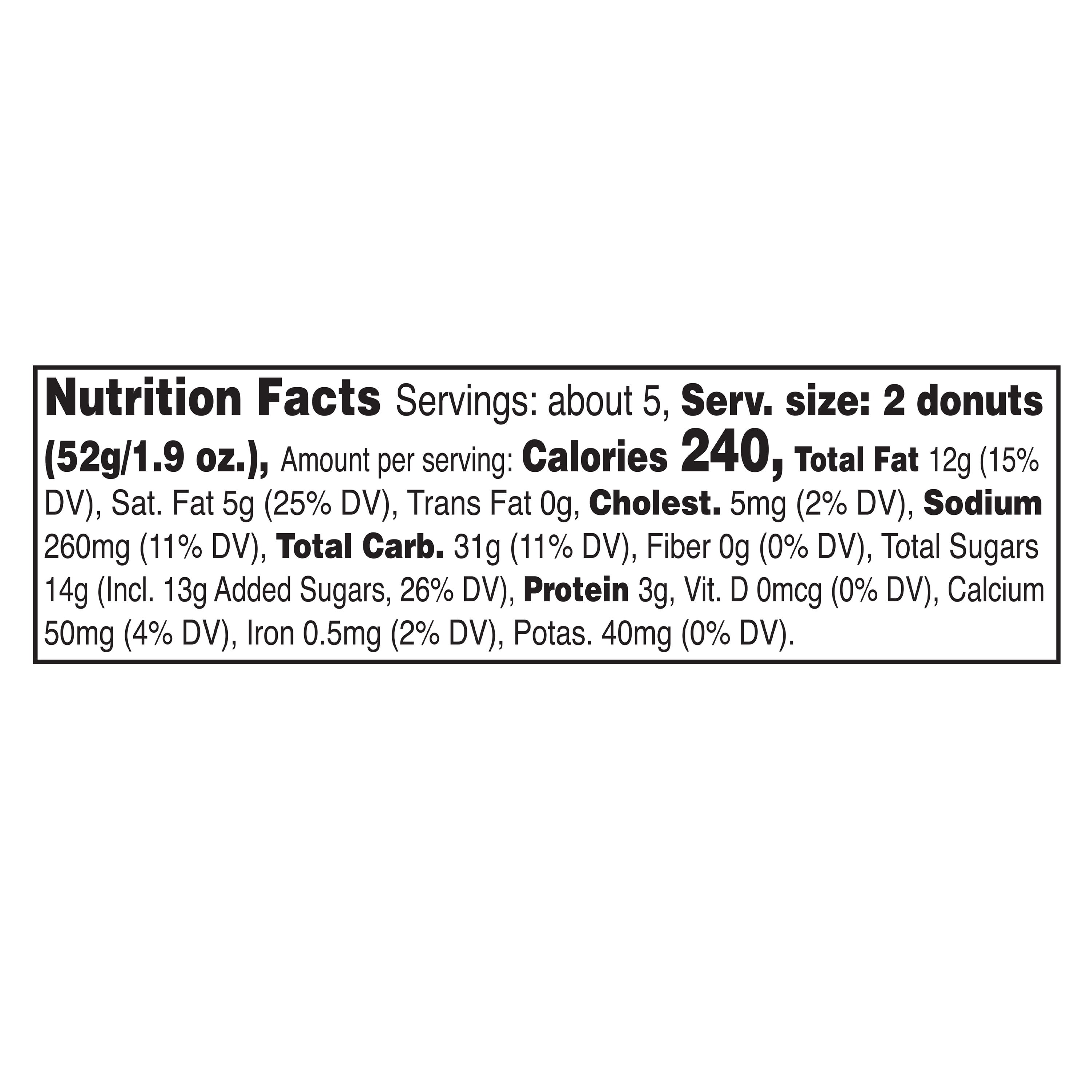 Freshness Guaranteed Glazed Mini Crullers, 10 oz Clamshell, 10 Count (Shelf-Stable)