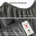 thumbnail image 5 of California Design Den King Fitted Sheet Only - Striped 500 Thread Count 100% Cotton, Sateen, Soft Deep Pocket Bottom Sheet, Grey, 5 of 7