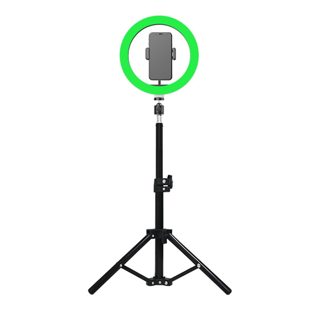 RGB LED Ring Light Kit 10 Inch Colorful Ringlight with Hose Clip