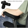 thumbnail image 4 of Ergonomic Armrest Pads- Office Chair Arm Rest Cover Pillow - Elbow Support Cushion for Computer, Gaming and Desk Chairs Black, 4 of 5