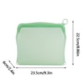 thumbnail image 2 of Food Grade Silicone Reusable Storage Bags 1500ml Leakproof Sealing Food Preservation Pouches For Fruit Vegetables Snacks Makeup, 2 of 5