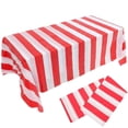 thumbnail image 1 of Great! Here's a polished and engaging product description for your **2pcs Striped Tablecloths for Circus Theme Party Decorations**:\n\n \n\n🎉 **Circus, 1 of 5