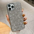 thumbnail image 4 of iPhone 13 Pro Max Case, Sparkle Glitter Shiny Diamond Mirror case, Luxury Bling Rhinestone Cute Heart Design, Hard PC + Soft TPU Protective Case Cover for Women Girls（Silver）, 4 of 13