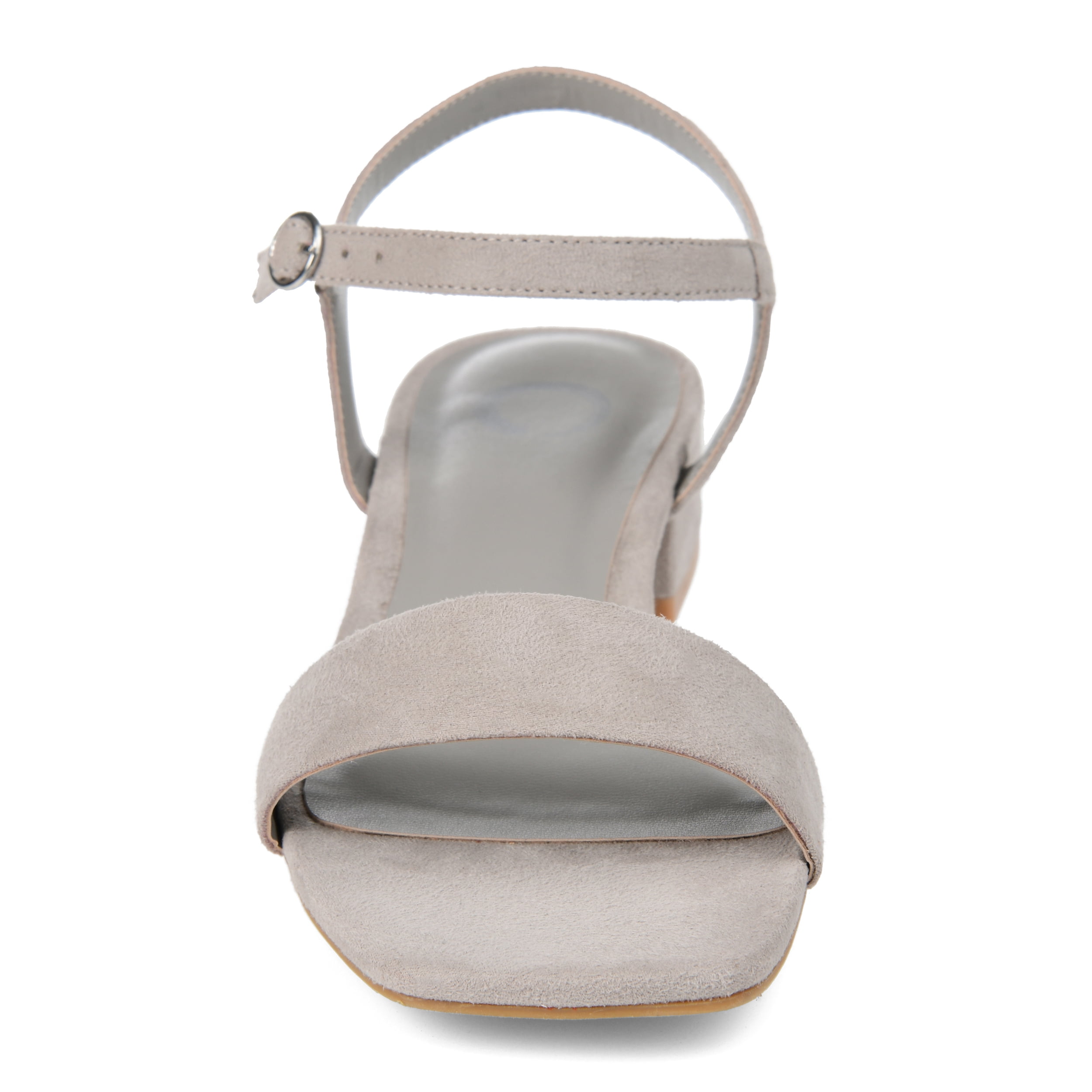 Journee Womens Beyla Open Square Toe Flat Sandals