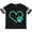 Football Black and White, variant on Inktastic Teal Heart with Paw Print Boys or Girls Toddler T-Shirt