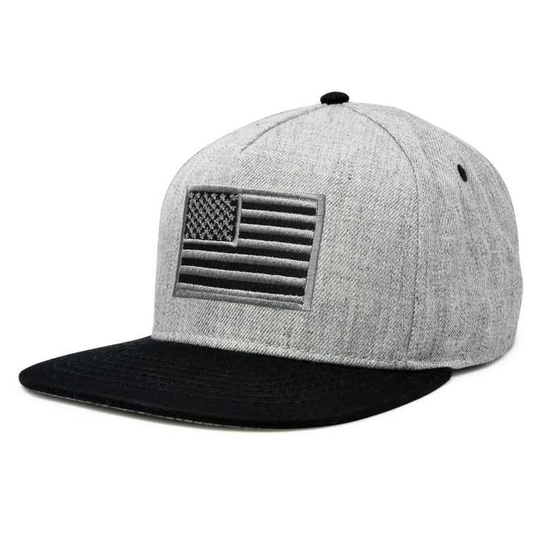 Gray american flag best sale hat