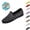 Black, variant on YOUYEDIAN Water Shoes For Women Quick Dry Breathable Knit Aqua Shoes Non Slip Outdoor Beach Walking Casual Water Sport Swim Shoes(Light Purple)