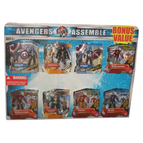 Marvel Avengers Assemble Bonus Value 8-Pack Set - (Captain America, Thor, Iron Man, Dandral & Hogun)
