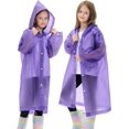 thumbnail image 4 of 2 Pack Imperméables pour Enfants Réutilisables, Ponchos de Pluie EVA Veste de Pluie d'Urgence pour Enfants, Garçons et Filles, 4 of 6