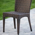 thumbnail image 4 of GDF Studio Tuscany Outdoor Wicker Chairs, Set of 2, Multi Brown, 4 of 5