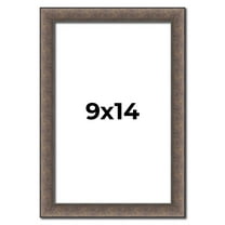 9x14 Frame Silver Real Wood Picture Frame Width 1.25 Inches | Interior Frame Depth 0.5 Inches |