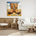thumbnail image 3 of Stupell Industries Cowboy Boots Cloudy Landscape Landscape Painting Gallery Wrapped Canvas Art Print Wall Art, 36 x 36, 3 of 8