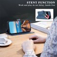 thumbnail image 4 of Google Pixel 6 Pro Case ,Vintage PU Leather Flip Cover Card Slots Magnetic Kickstand Hand Strap Case for Google Pixel 6 Pro, 4 of 5