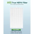 thumbnail image 3 of Fil-fresh 6 Pack Filter R Kit, H13 True HEPA Replacement Filter for Honeywell HPA300, HPA200, HPA100, HPA090 and 5000 Series Air Purifier, Part# HRF-R, 3 of 8