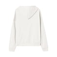 thumbnail image 4 of Womens Coats Women's Casual Fashion Solid Color Long Sleeved Zippered Hooded Sweatshirt Jean Jacket Women Kagetolytai White XL, 4 of 5