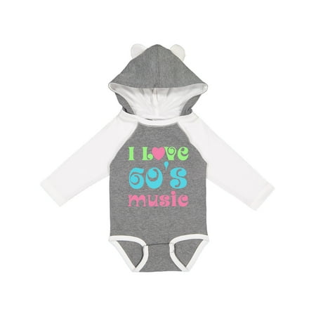 

Inktastic I Love 60 s Music Gift Baby Boy or Baby Girl Long Sleeve Bodysuit