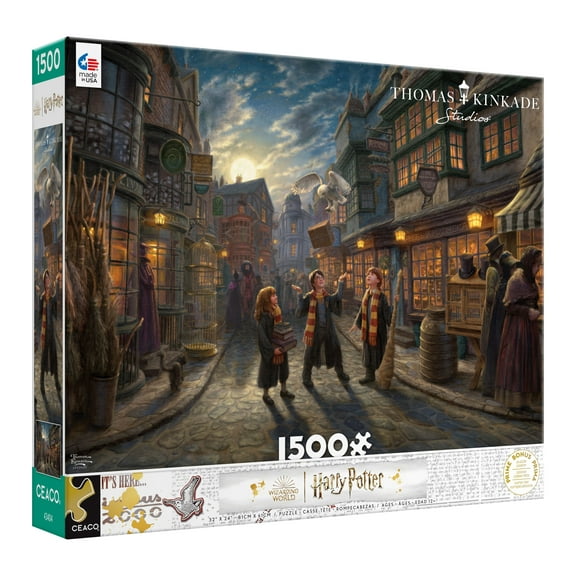 Ceaco Diagon Alley (Thomas Kinkade/WB) 1500 Piece Interlocking Jigsaw Puzzle