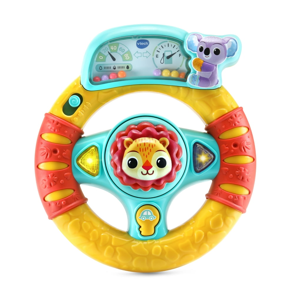 steering wheel toy with screen